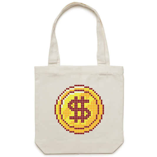 Pixel Coin Tote