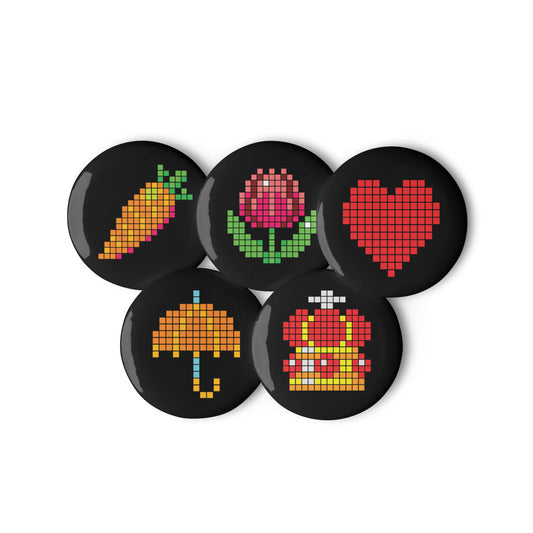 Enchanted Pixel Button Set