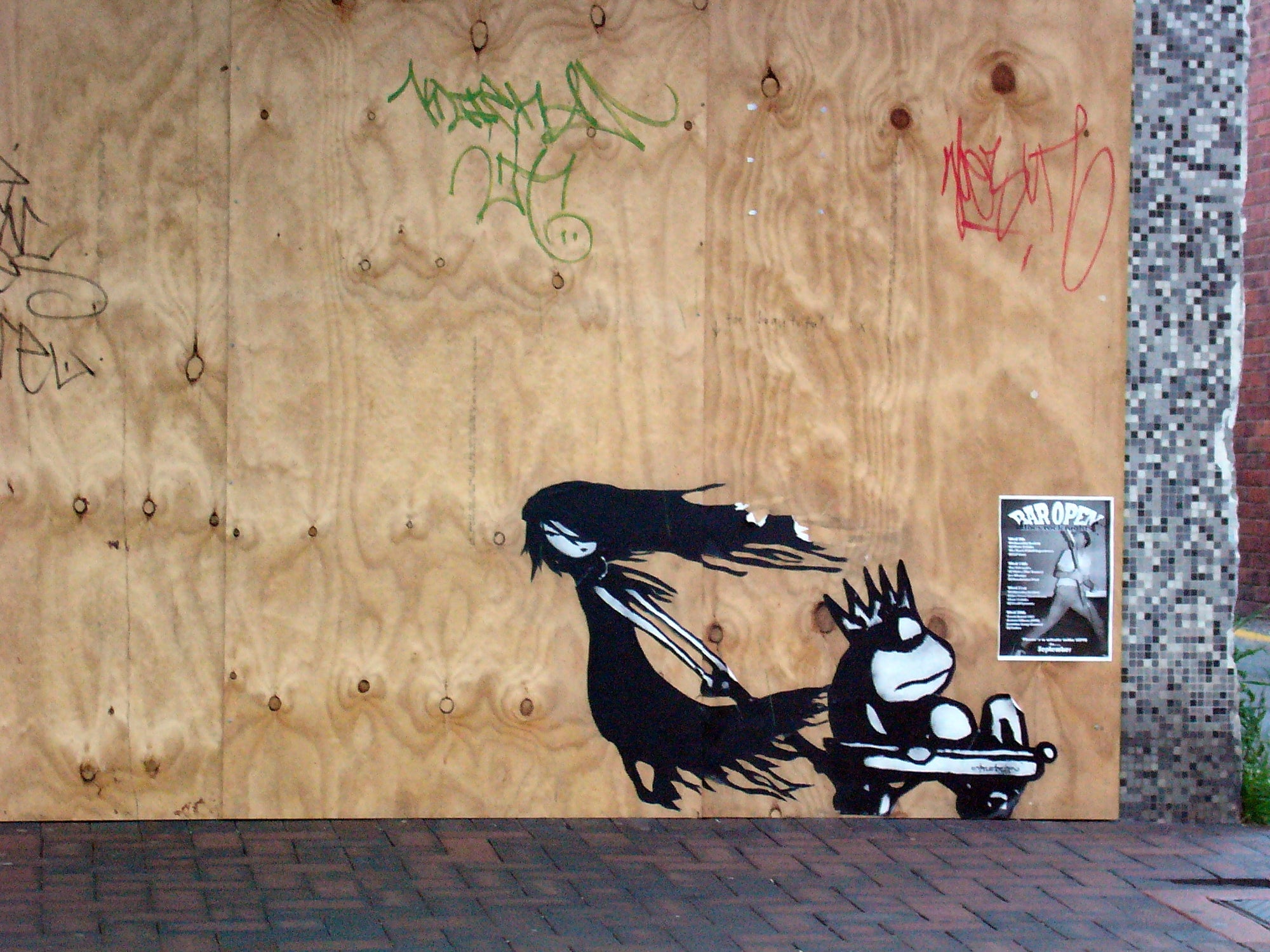 ololo public paste-up intervention